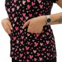 POLERA CLÍNICA MUJER ESTAMPADA MIKE’S ANTIFLUIDO CORAZON