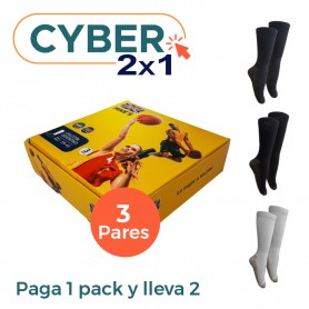 Calcetín Hombre Deportivo Sin Costura Pack 3