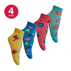 Calcetin Funny Diseño Tob Mike`s Pack 4